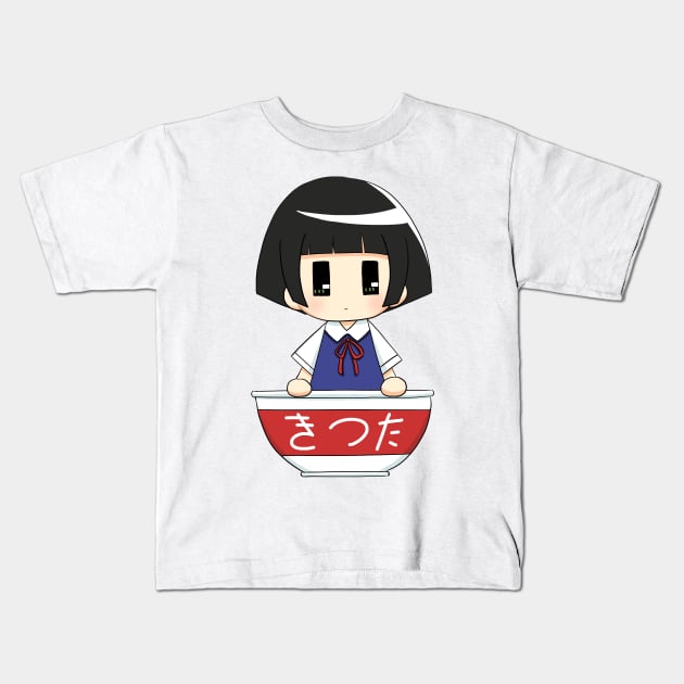 Gugure Kokkuri san Kohina ramen Kids T-Shirt by Oricca